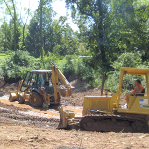 Excavation: We have the machines to get any job done... Backhoe, Bulldozer, Skid Steerer,  Mini Excavator and more!
